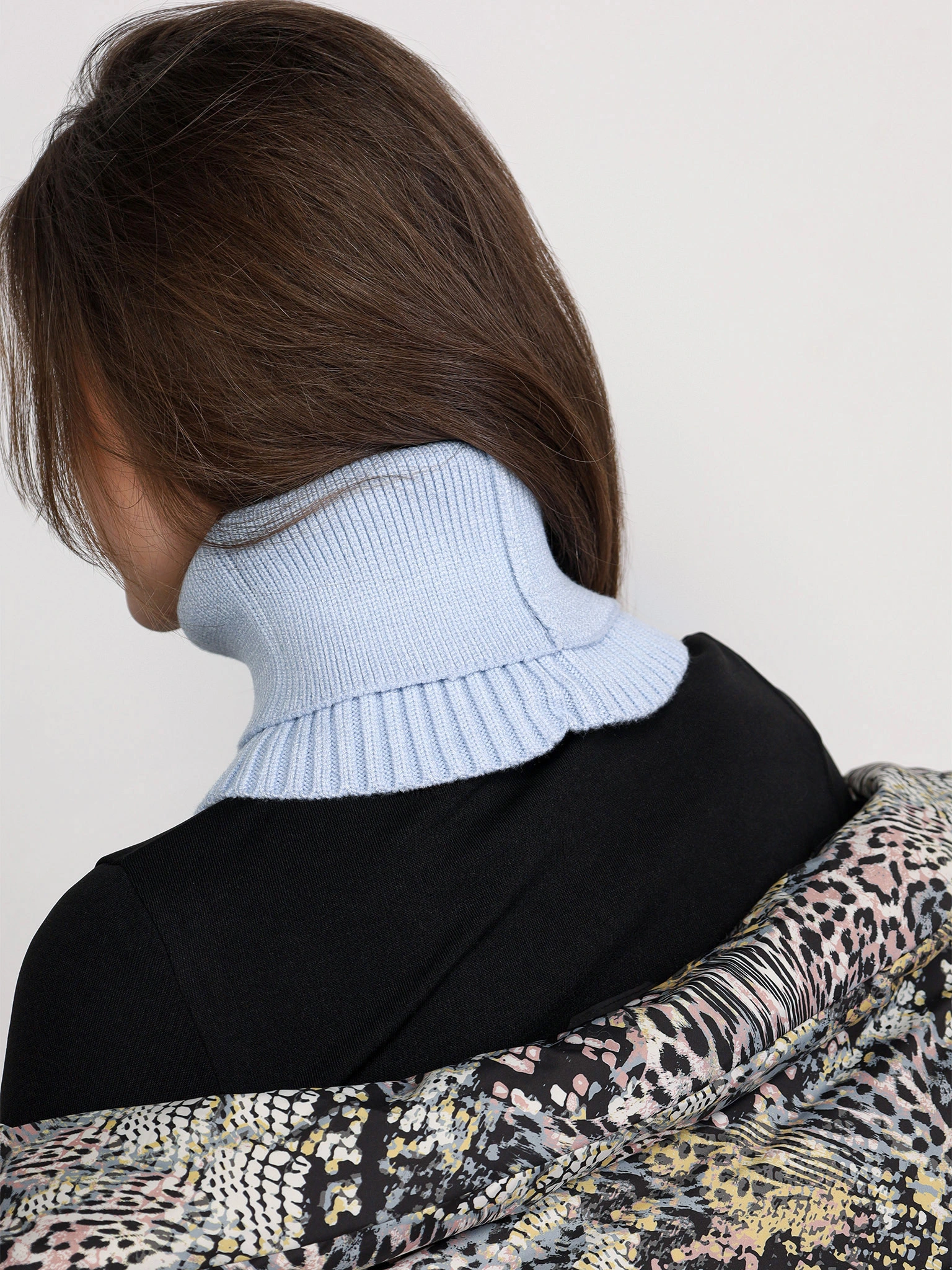 Шарф-снуд голубого цвета